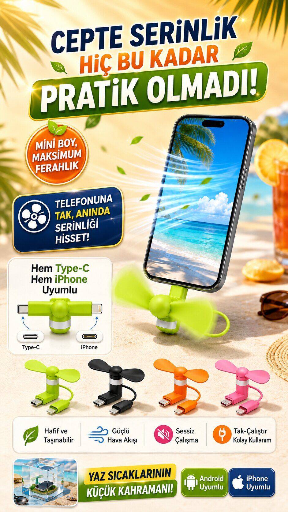 MİNİ TELEFON FAN